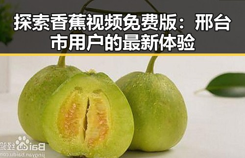 探索香蕉视频免费版：邢台市用户的最新体验
