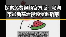 探索免费视频官方版：乌海市最新高清视频资源指南