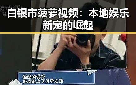 白银市菠萝视频：本地娱乐新宠的崛起