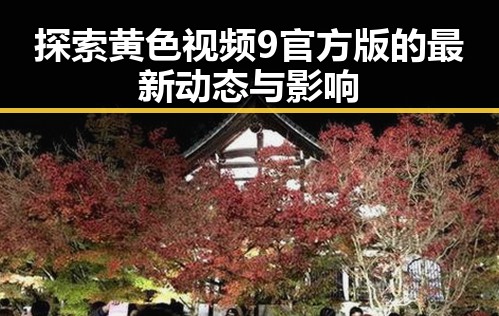探索黄色视频9官方版的最新动态与影响