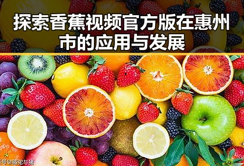 探索香蕉视频官方版在惠州市的应用与发展