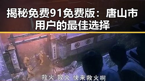揭秘免费91免费版：唐山市用户的最佳选择