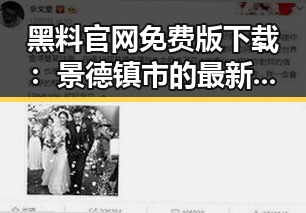 黑料 官网免费版下载：景德镇市的最新揭密