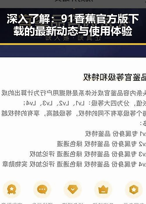 深入了解：91香蕉官方版下载的最新动态与使用体验