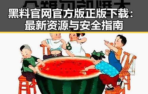 黑料 官网官方版正版下载：最新资源与安全指南
