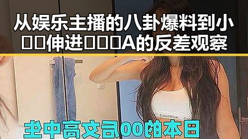 从娱乐主播的八卦爆料到小🐔🐔伸进🈲🔞🔞A的反差观察