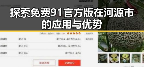 探索免费91官方版在河源市的应用与优势
