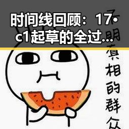 时间线回顾：17·c1起草的全过程与关键节点