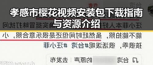 孝感市樱花视频安装包下载指南与资源介绍
