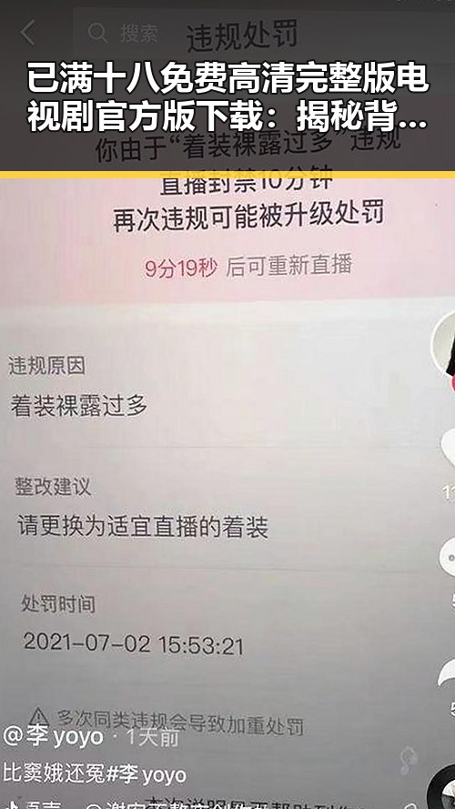 已满十八免费高清完整版电视剧官方版下载：揭秘背后的资源获取与平台选择