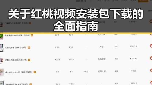 关于红桃视频安装包下载的全面指南