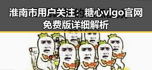 淮南市用户关注：糖心vlgo官网免费版详细解析