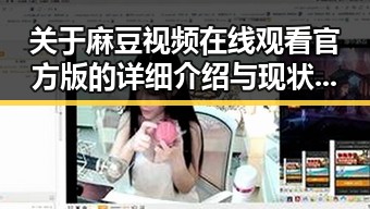 关于麻豆视频在线观看官方版的详细介绍与现状分析