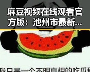 麻豆视频在线观看官方版：池州市最新动态与精彩内容解析