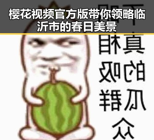 樱花视频官方版带你领略临沂市的春日美景
