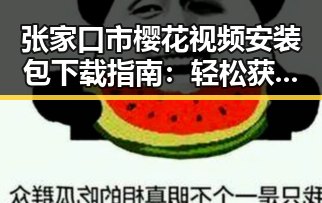 张家口市樱花视频安装包下载指南：轻松获取最新资源