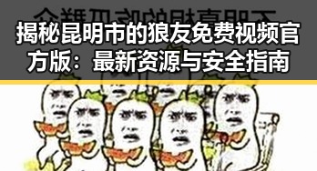 揭秘昆明市的狼友免费视频官方版：最新资源与安全指南