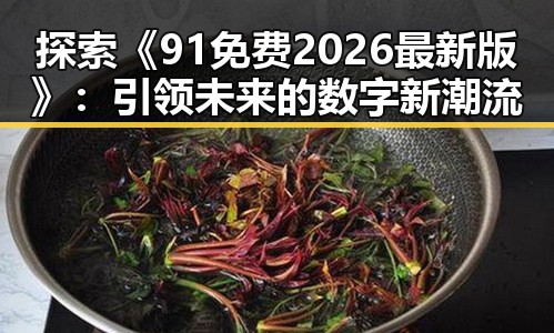 探索《91免费2026最新版》：引领未来的数字新潮流
