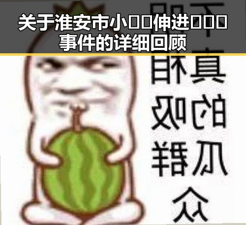 关于淮安市小🐔🐔伸进🈲🔞🔞事件的详细回顾