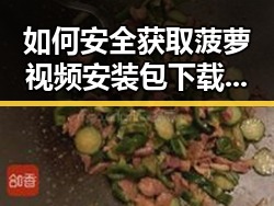如何安全获取菠萝视频安装包下载资源
