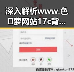 深入解析 www.色😍萝网站17c 背后的现状与发展