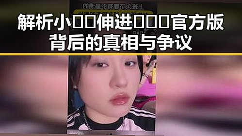 解析小🐔🐔伸进🈲🔞🔞官方版背后的真相与争议