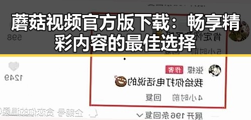 蘑菇视频官方版下载:畅享精彩内容的最佳选择