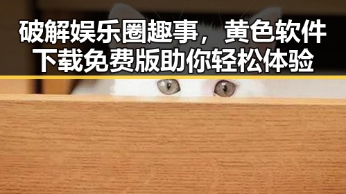 破解娱乐圈趣事，黄色软件下载免费版助你轻松体验