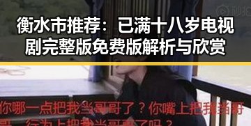 衡水市推荐：已满十八岁电视剧完整版免费版解析与欣赏
