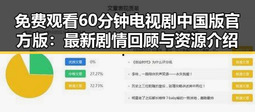 免费观看60分钟电视剧中国版官方版：最新剧情回顾与资源介绍