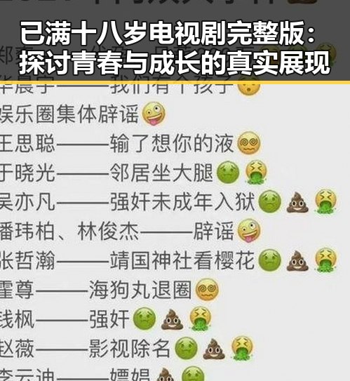 已满十八岁电视剧完整版：探讨青春与成长的真实展现