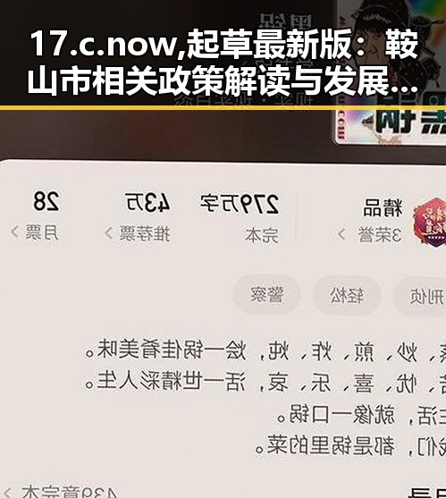 17.c.now,起草最新版：鞍山市相关政策解读与发展新动向