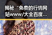 揭秘“免费的行情网站www/大全百度搜索免费版”的最新发展与实用指南