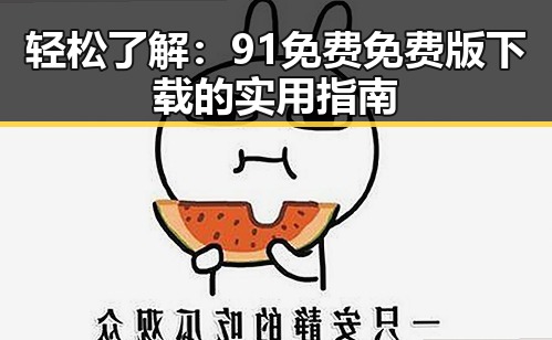 轻松了解：91免费免费版下载的实用指南