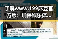 了解 www.199麻豆官方版：确保娱乐体验与信息安全的平衡