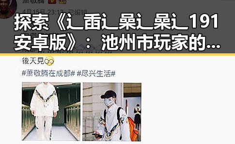 探索《辶臿辶喿辶喿辶191安卓版》：池州市玩家的新宠