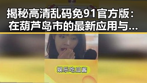揭秘高清乱码免91官方版:在葫芦岛市的最新应用与体验