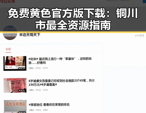 免费黄色官方版下载：铜川市最全资源指南