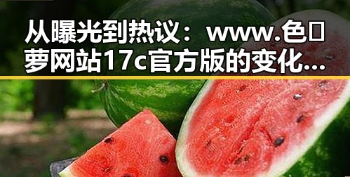 从曝光到热议：www.色😍萝网站17c官方版的变化历程